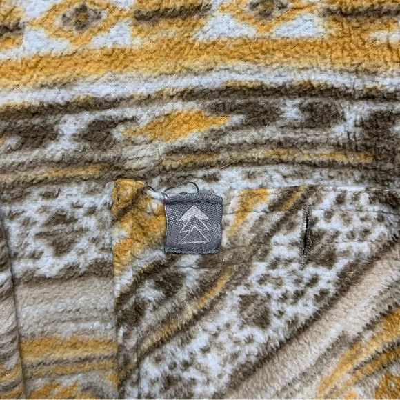 Rugged Earth mustard/brown button down jacket two chest pockets size large - Picture 3 of 6